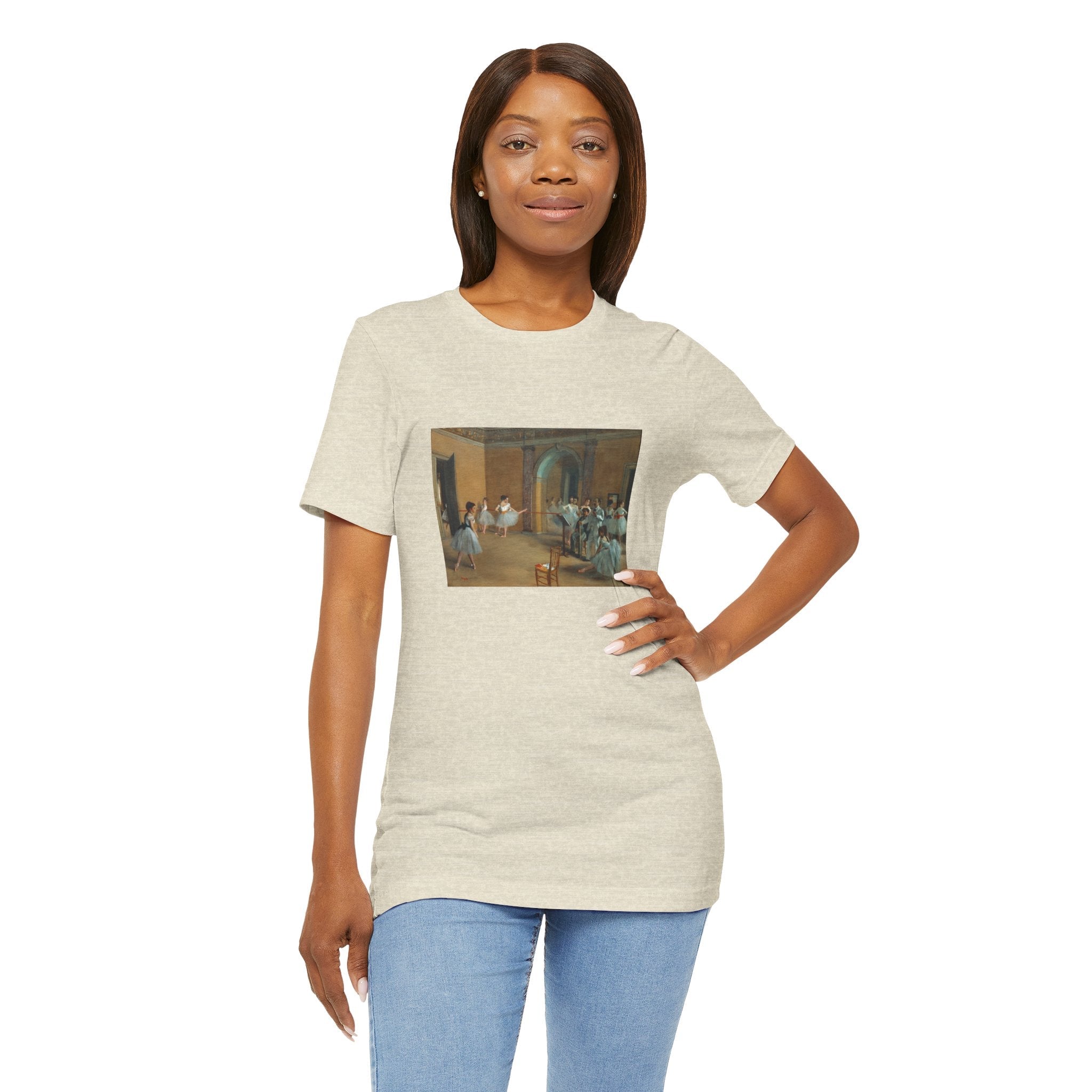 Masters of Art Edgar Degas's The Dance Foyer at the Opera Unisex Jersey Short Sleeve T-Shirt - POPvault