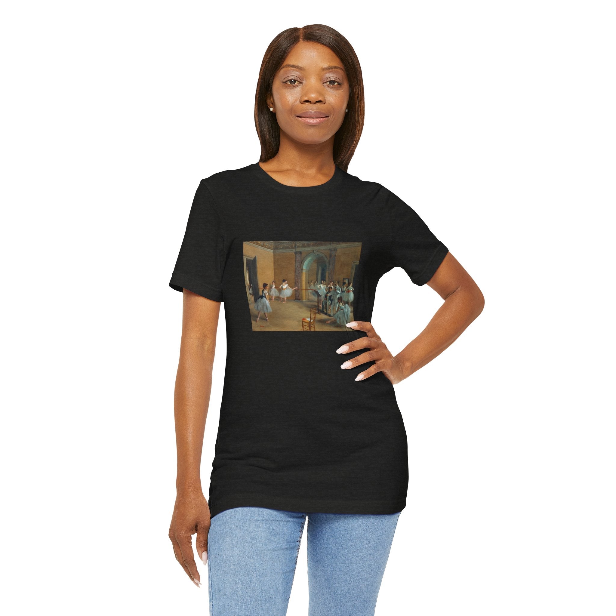 Masters of Art Edgar Degas's The Dance Foyer at the Opera Unisex Jersey Short Sleeve T-Shirt - POPvault