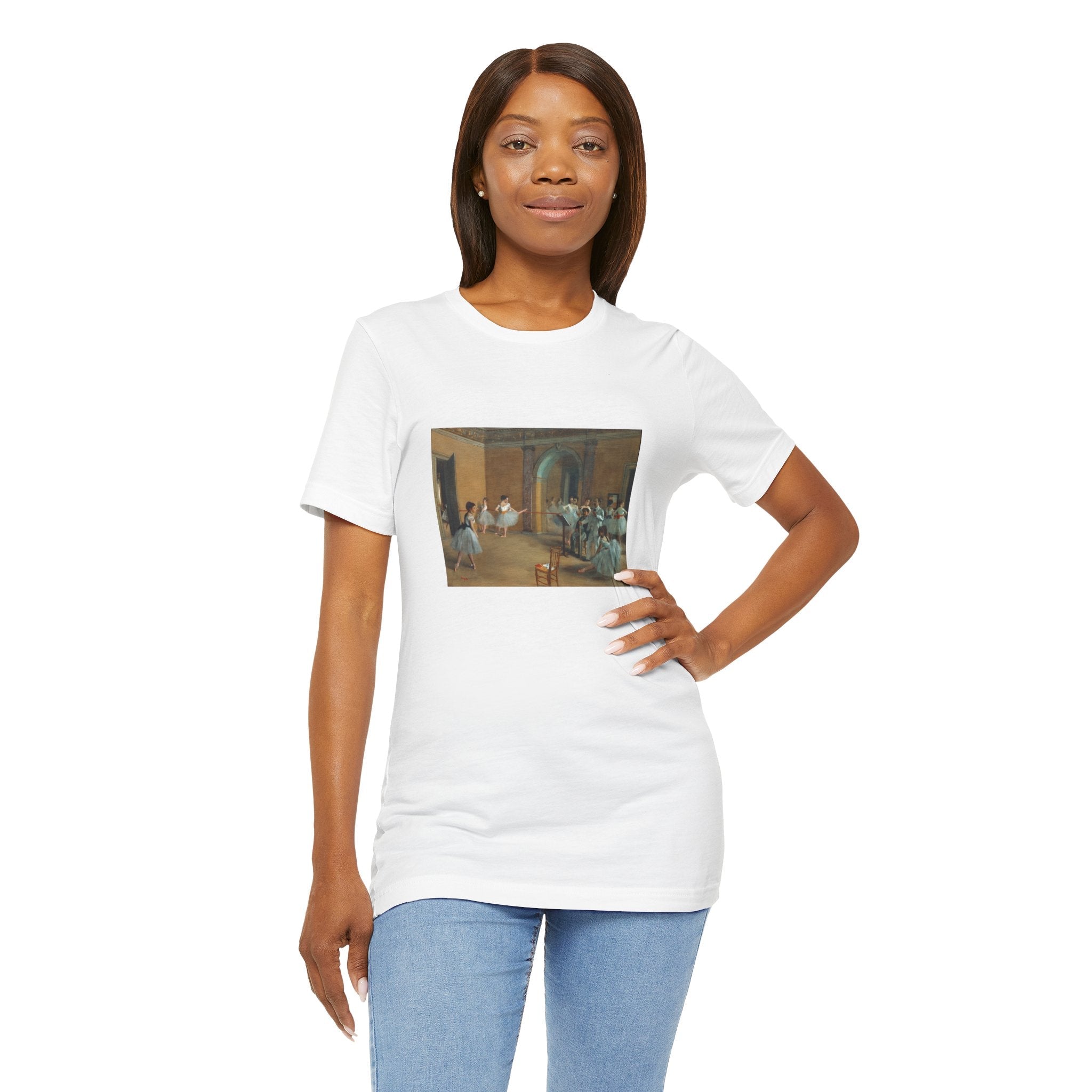 Masters of Art Edgar Degas's The Dance Foyer at the Opera Unisex Jersey Short Sleeve T-Shirt - POPvault