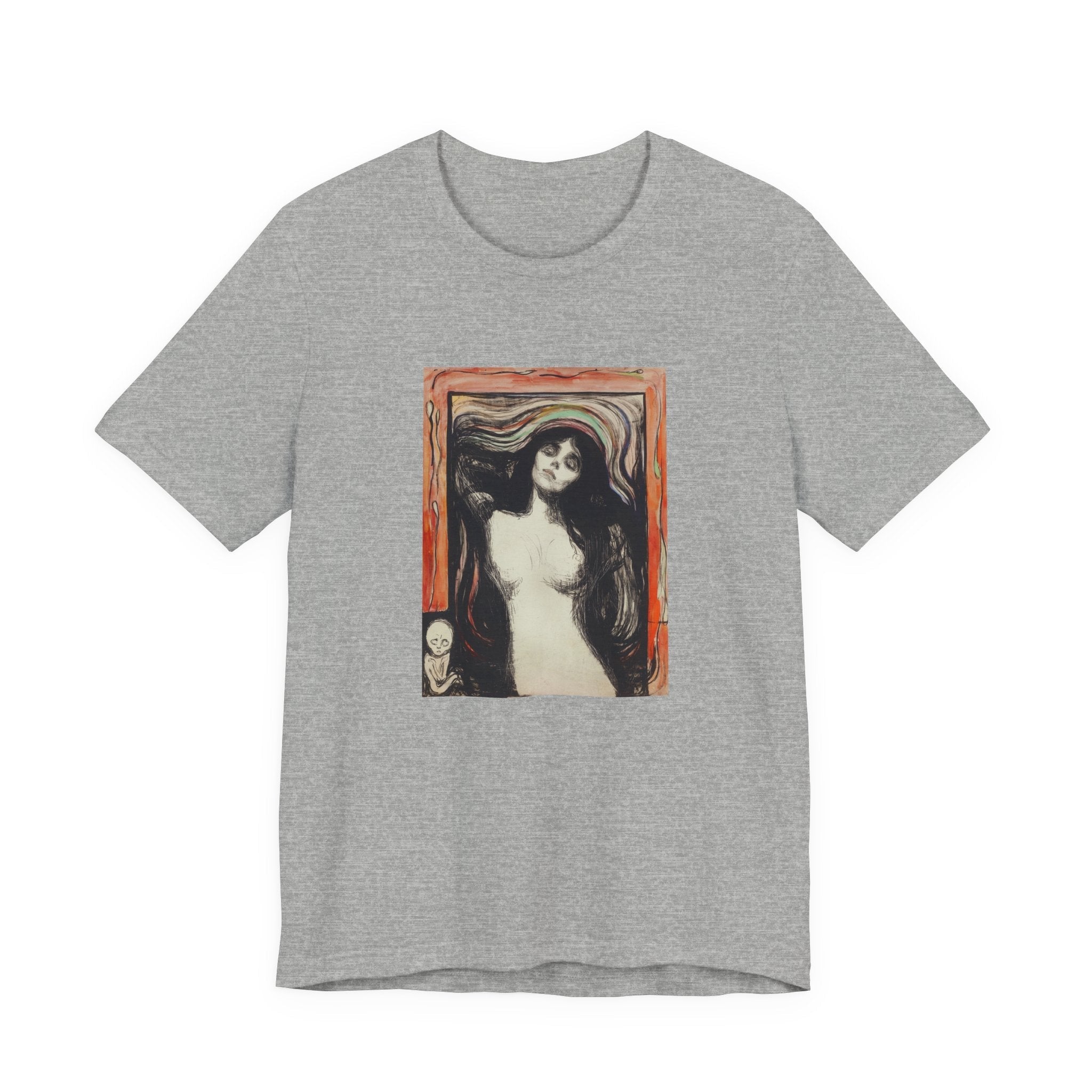 Masters of Art Edvard Munch Madonna Unisex Jersey Short Sleeve T-Shirt - POPvault