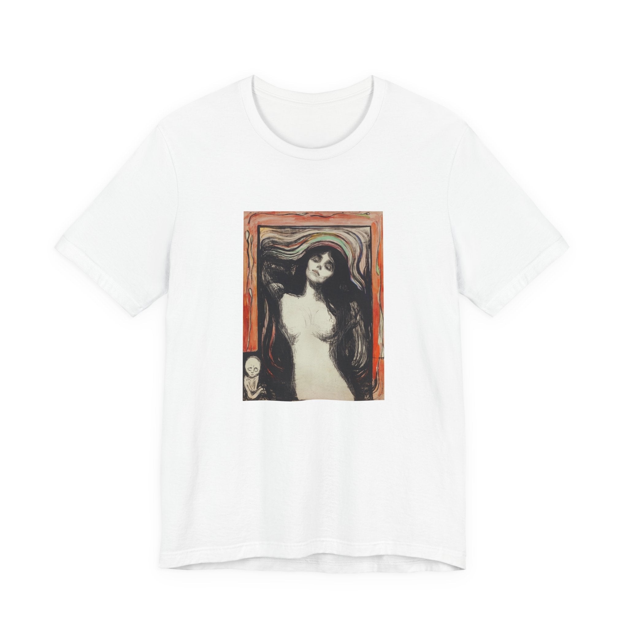 Masters of Art Edvard Munch Madonna Unisex Jersey Short Sleeve T-Shirt - POPvault