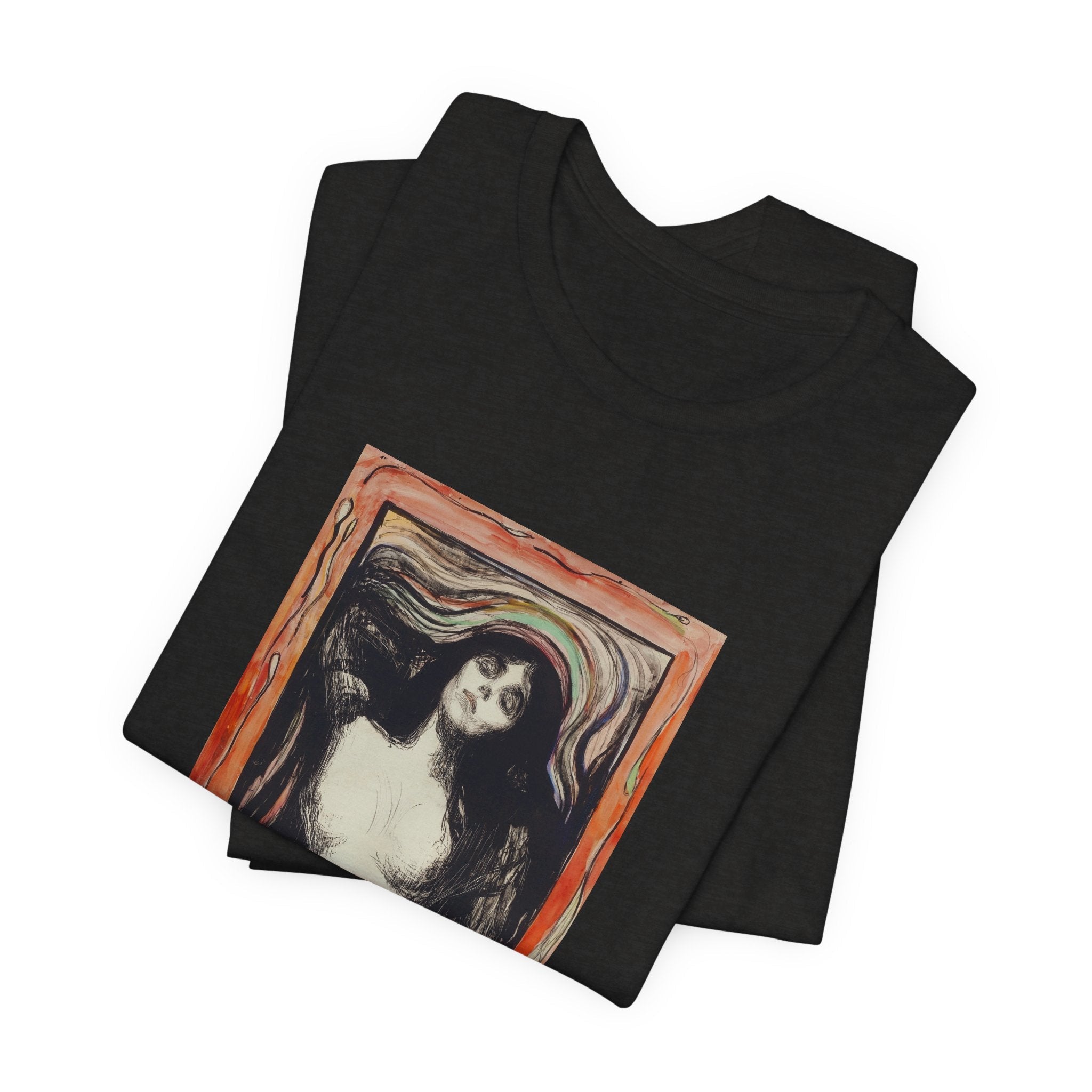 Masters of Art Edvard Munch Madonna Unisex Jersey Short Sleeve T-Shirt - POPvault