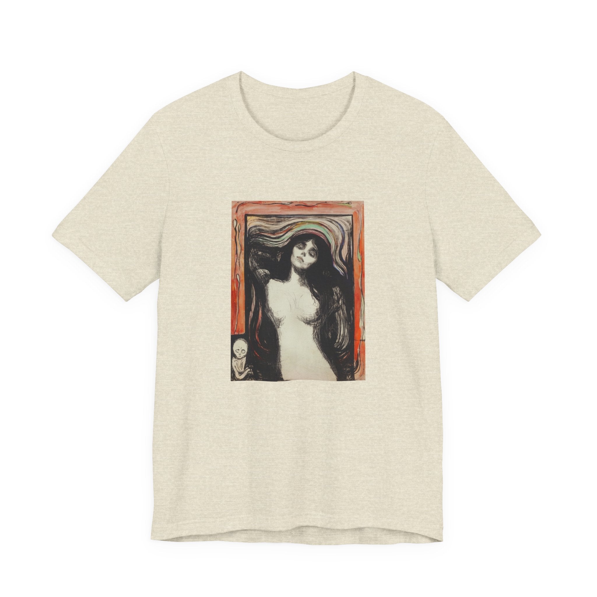 Masters of Art Edvard Munch Madonna Unisex Jersey Short Sleeve T-Shirt - POPvault
