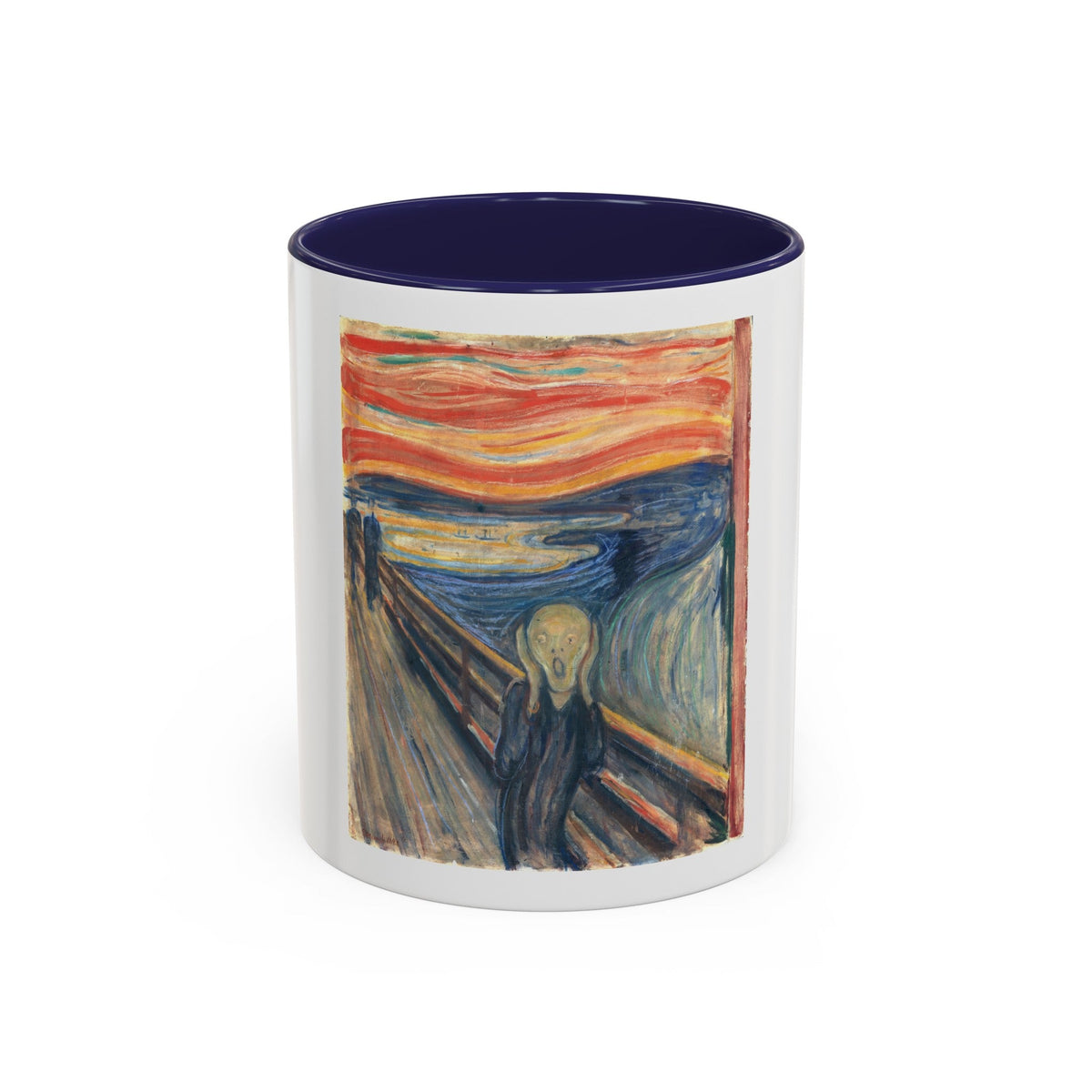 Masters of Art Edvard Munch The Scream Color Accent Coffee Mug (11, 15oz) - Mug