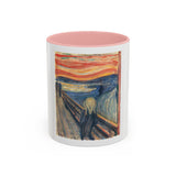 Masters of Art Edvard Munch The Scream Color Accent Coffee Mug (11, 15oz) - POPvault
