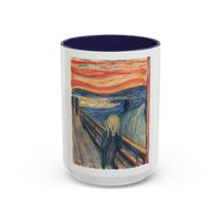 Masters of Art Edvard Munch The Scream Color Accent Coffee Mug (11, 15oz) - Mug