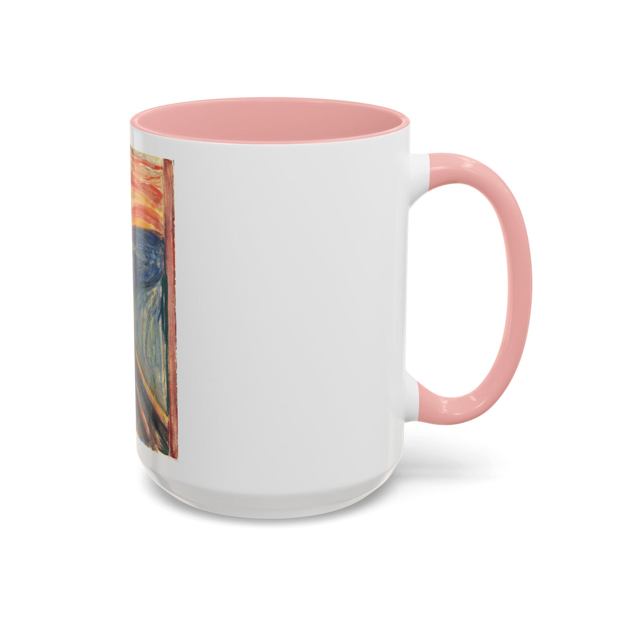 Masters of Art Edvard Munch The Scream Color Accent Coffee Mug (11, 15oz) - Mug