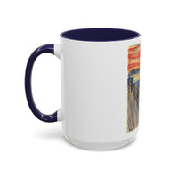 Masters of Art Edvard Munch The Scream Color Accent Coffee Mug (11, 15oz) - Mug