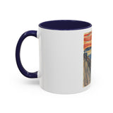 Masters of Art Edvard Munch The Scream Color Accent Coffee Mug (11, 15oz) - POPvault - 78187762616026232584