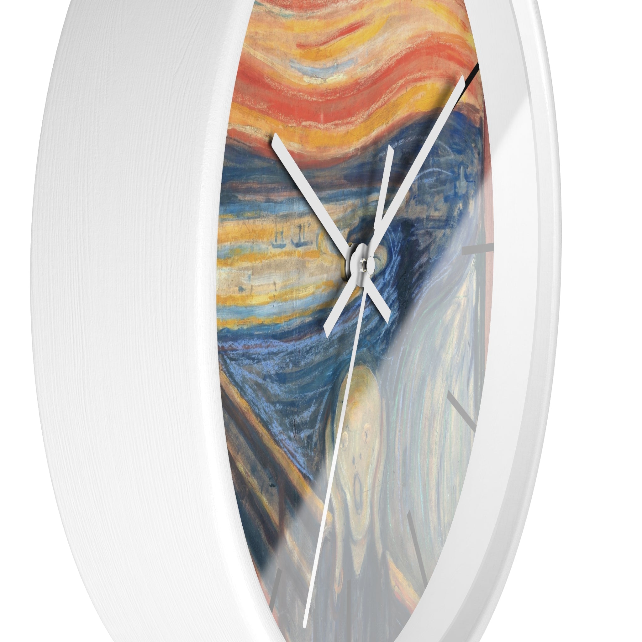 Masters of Art Edvard Munch The Scream Color Premium Wall Clock - POPvault