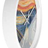 Masters of Art Edvard Munch The Scream Color Premium Wall Clock - POPvault