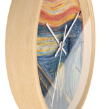 Masters of Art Edvard Munch The Scream Color Premium Wall Clock - POPvault