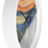 Masters of Art Edvard Munch The Scream Color Premium Wall Clock - POPvault