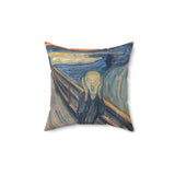 Masters of Art Edvard Munch The Scream Color Square Indoor Accent Pillow - POPvault