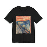 Masters of Art Edvard Munch The Scream Color Unisex Jersey Short Sleeve T-Shirt - POPvault
