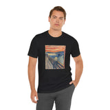 Masters of Art Edvard Munch The Scream Color Unisex Jersey Short Sleeve T-Shirt - POPvault