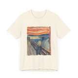Masters of Art Edvard Munch The Scream Color Unisex Jersey Short Sleeve T-Shirt - POPvault