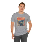 Masters of Art Edvard Munch The Scream Color Unisex Jersey Short Sleeve T-Shirt - POPvault