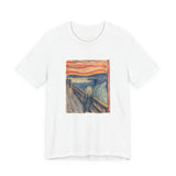 Masters of Art Edvard Munch The Scream Color Unisex Jersey Short Sleeve T-Shirt - POPvault