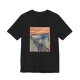 Masters of Art Edvard Munch The Scream Color Unisex Jersey Short Sleeve T-Shirt - POPvault