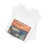 Masters of Art Edvard Munch The Scream Color Unisex Jersey Short Sleeve T-Shirt - POPvault