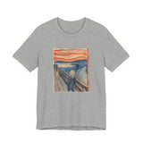 Masters of Art Edvard Munch The Scream Color Unisex Jersey Short Sleeve T-Shirt - POPvault