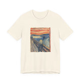 Masters of Art Edvard Munch The Scream Color Unisex Jersey Short Sleeve T-Shirt - POPvault