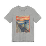 Masters of Art Edvard Munch The Scream Color Unisex Jersey Short Sleeve T-Shirt - POPvault