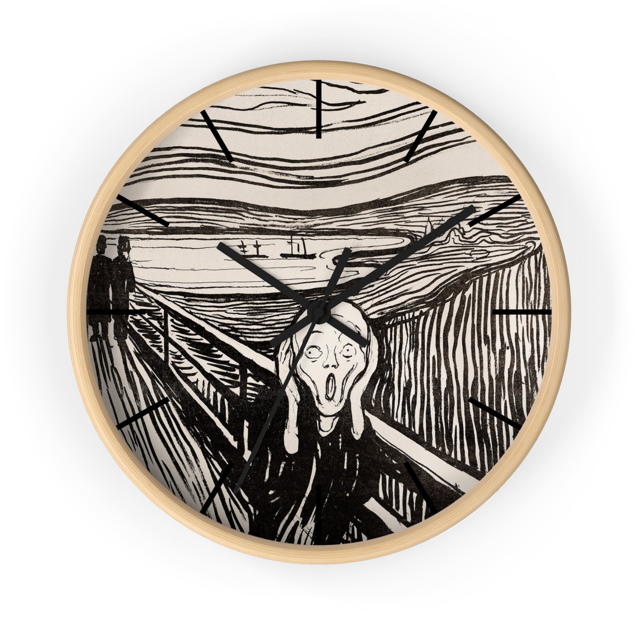 Masters of Art Edvard Munch The Scream Premium Wall Clock - POPvault