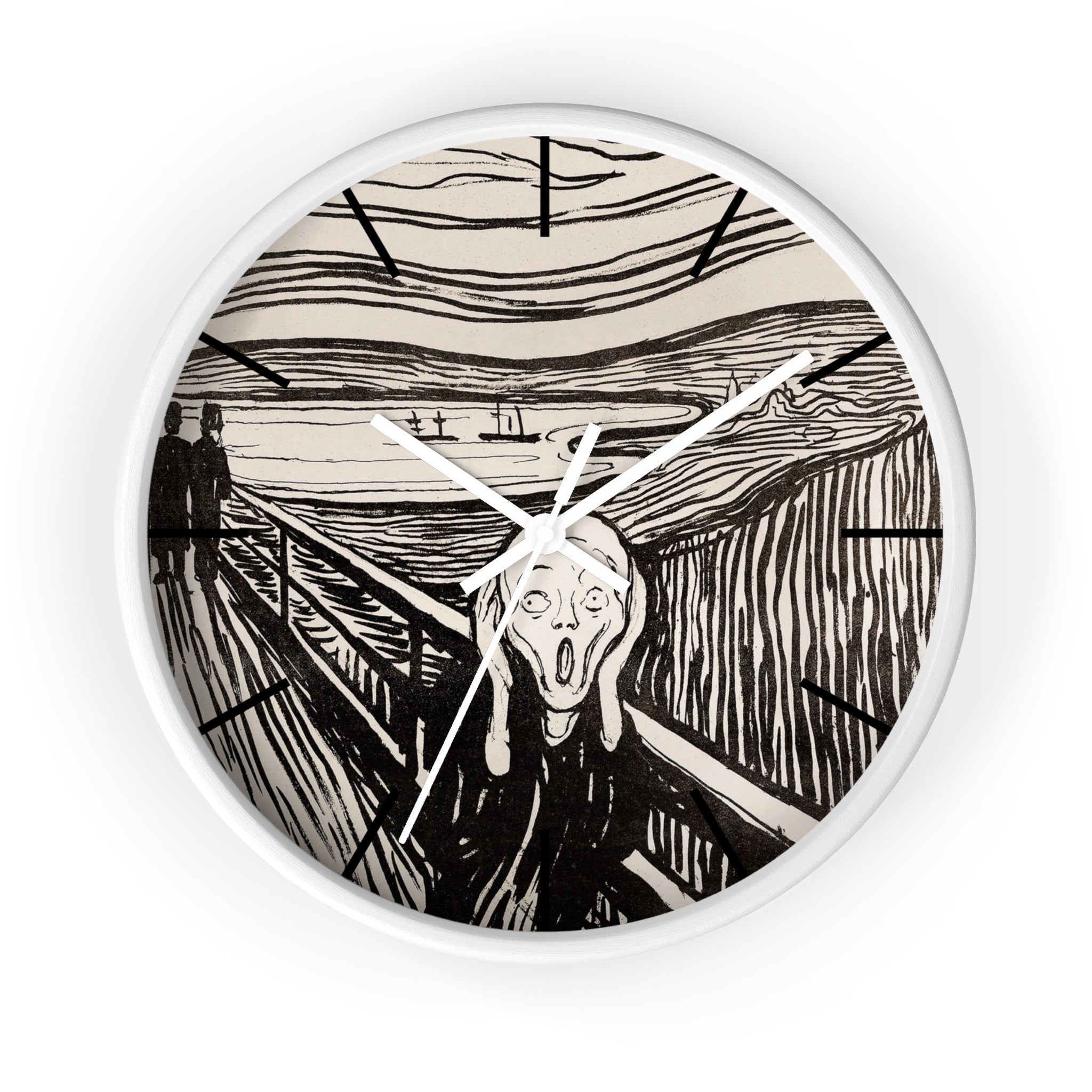 Masters of Art Edvard Munch The Scream Premium Wall Clock - POPvault