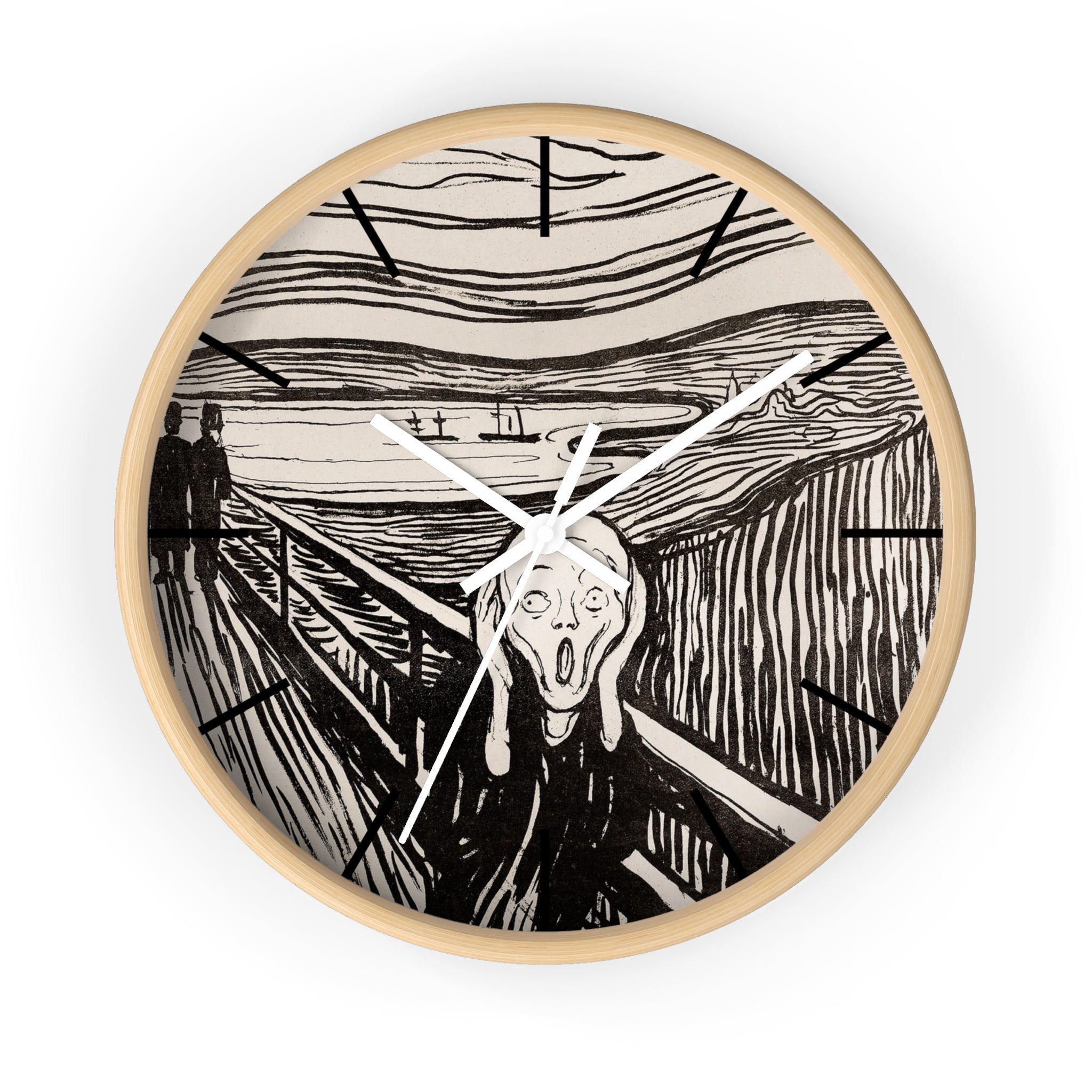 Masters of Art Edvard Munch The Scream Premium Wall Clock - POPvault