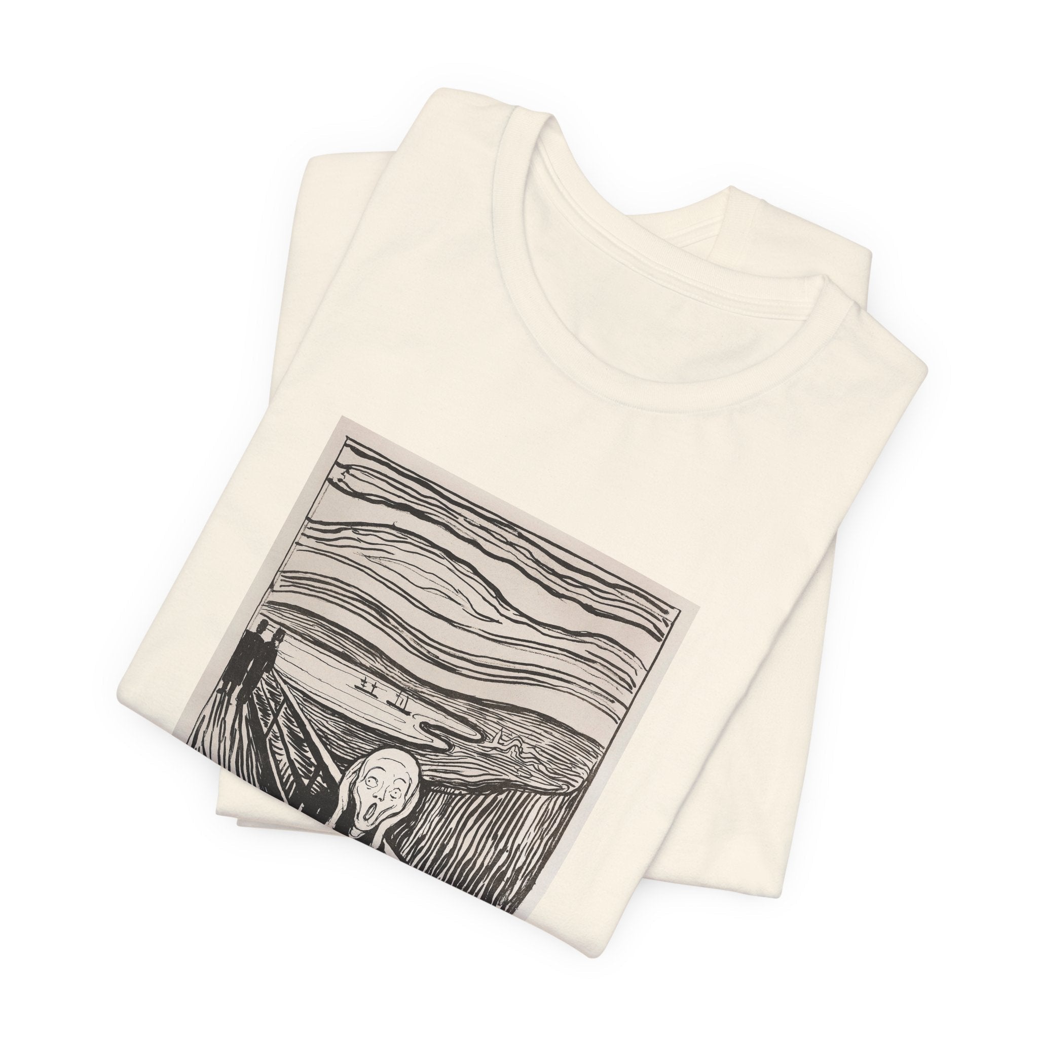 Masters of Art Edvard Munch The Scream Unisex Jersey Short Sleeve T-Shirt - POPvault