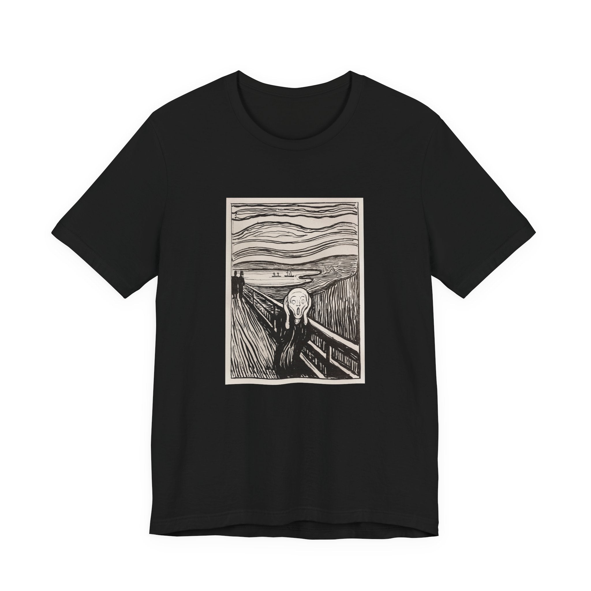 Masters of Art Edvard Munch The Scream Unisex Jersey Short Sleeve T-Shirt - POPvault