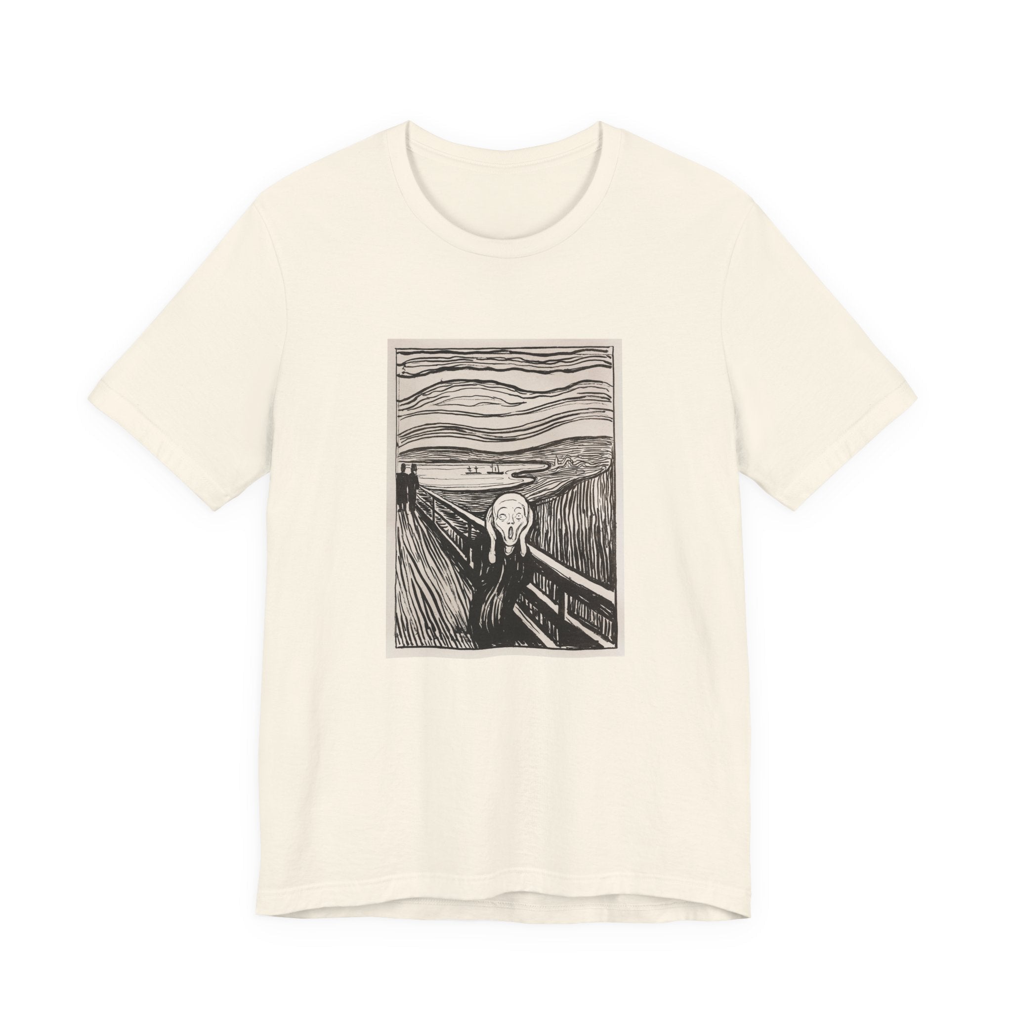 Masters of Art Edvard Munch The Scream Unisex Jersey Short Sleeve T-Shirt - POPvault