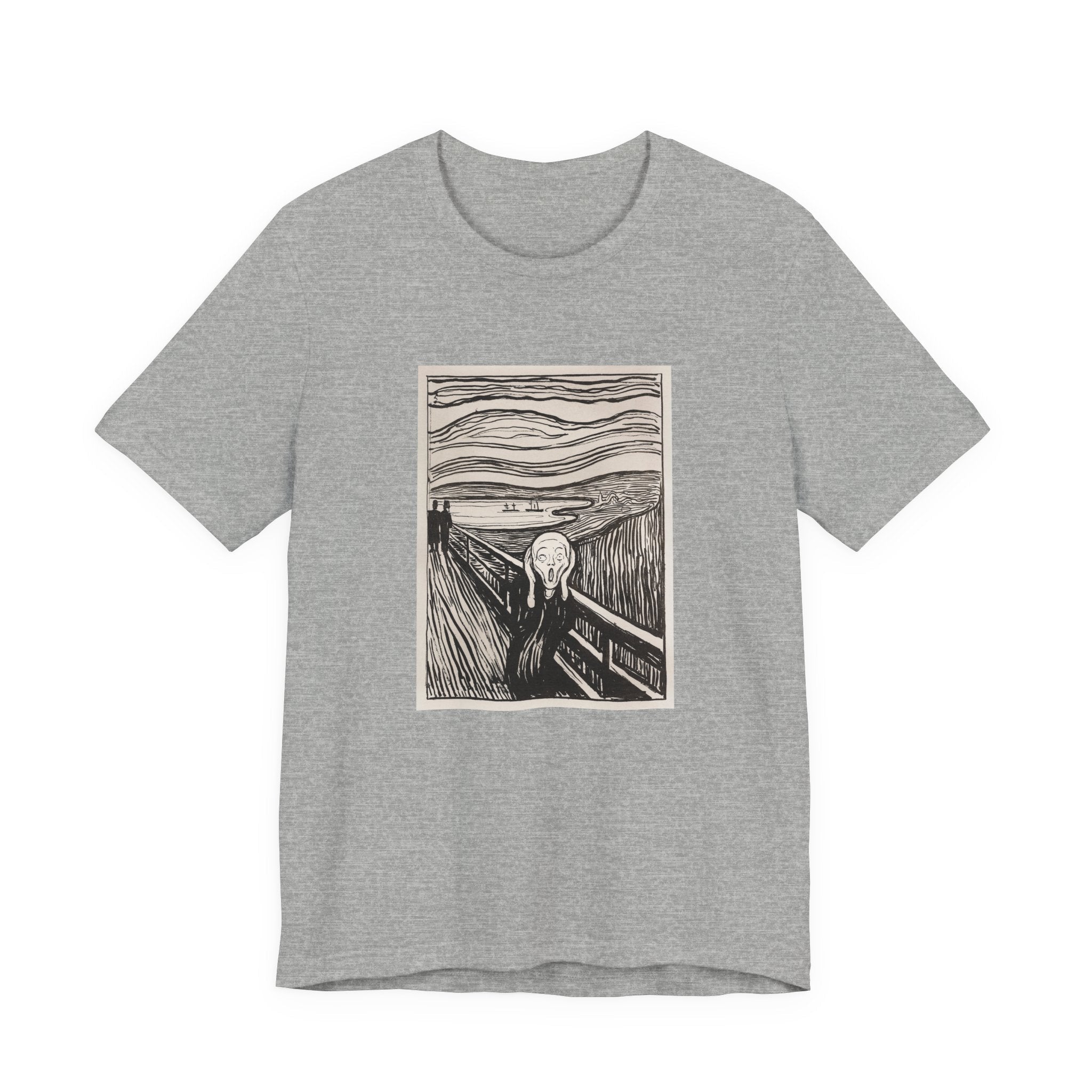 Masters of Art Edvard Munch The Scream Unisex Jersey Short Sleeve T-Shirt - POPvault