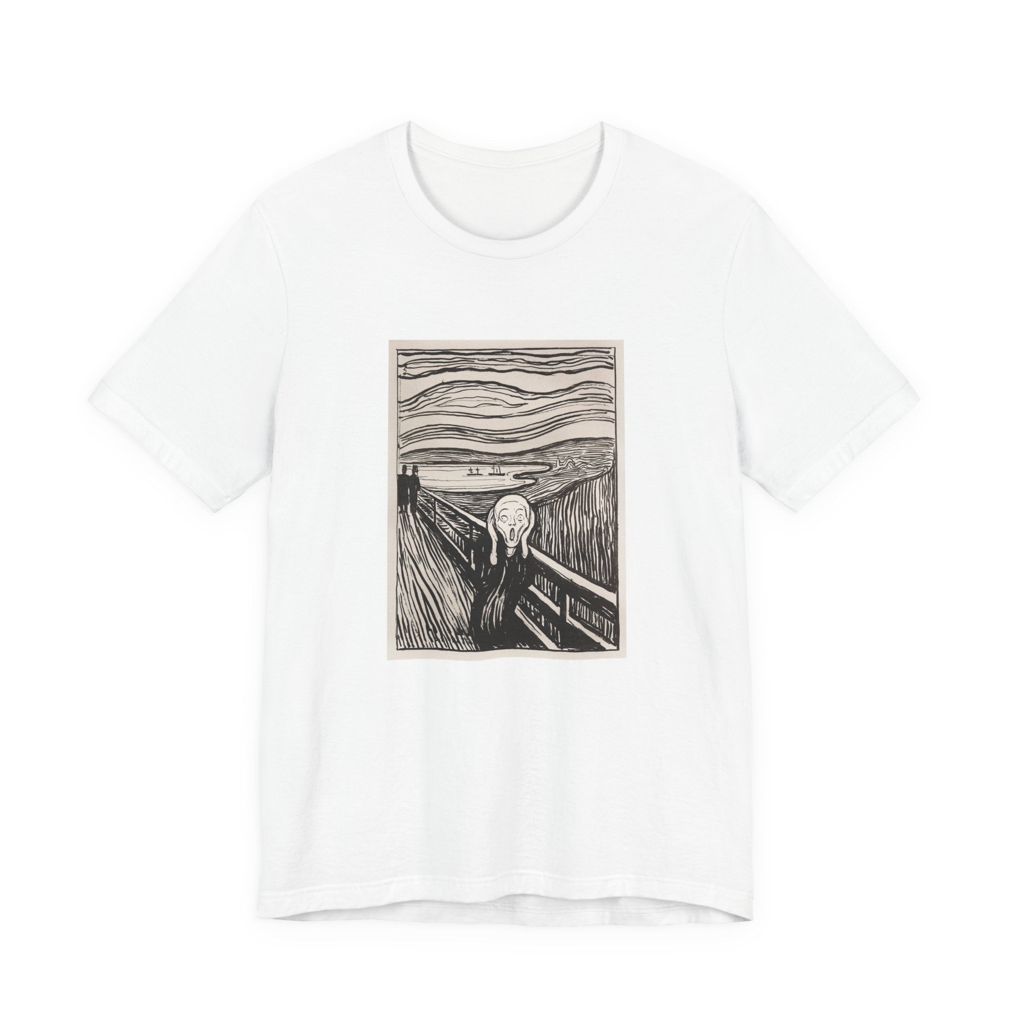 Masters of Art Edvard Munch The Scream Unisex Jersey Short Sleeve T-Shirt - POPvault