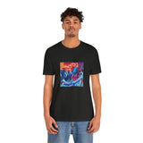 Masters of Art Ernst Ludwig Kirchner Winter Landscape in Moonlight Unisex Jersey Short Sleeve T-Shirt - POPvault