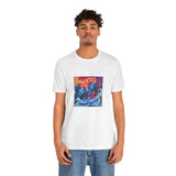Masters of Art Ernst Ludwig Kirchner Winter Landscape in Moonlight Unisex Jersey Short Sleeve T-Shirt - POPvault