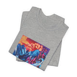 Masters of Art Ernst Ludwig Kirchner Winter Landscape in Moonlight Unisex Jersey Short Sleeve T-Shirt - POPvault