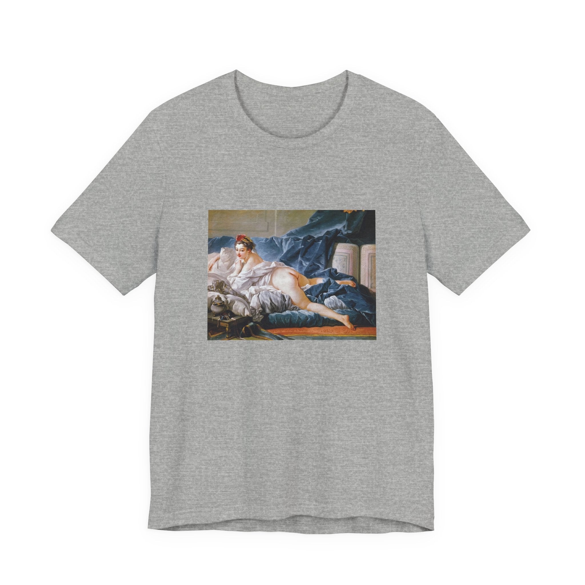 Masters of Art Francois Boucher's Brown Odalisque Unisex Jersey Short Sleeve T-Shirt - POPvault