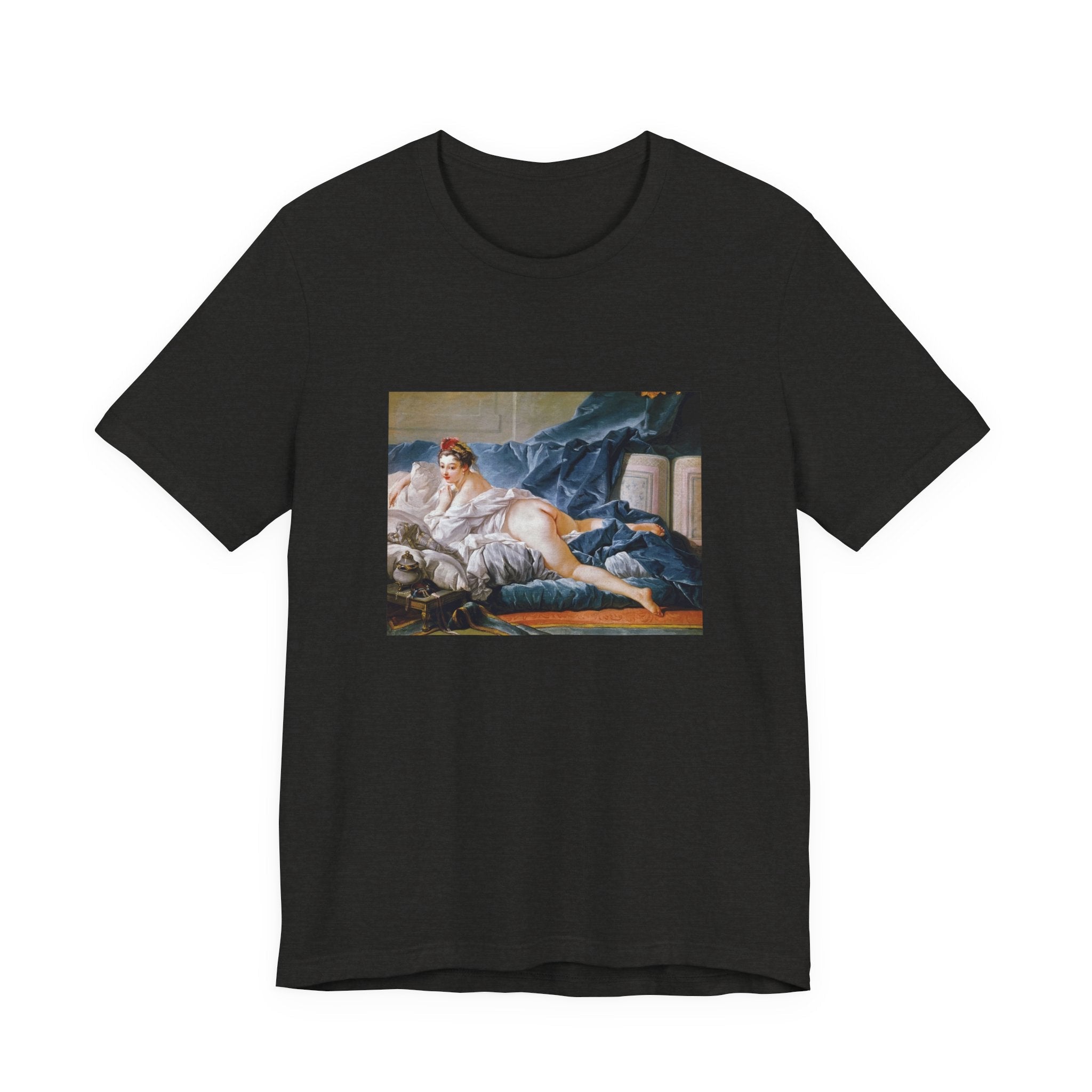 Masters of Art Francois Boucher's Brown Odalisque Unisex Jersey Short Sleeve T-Shirt - POPvault