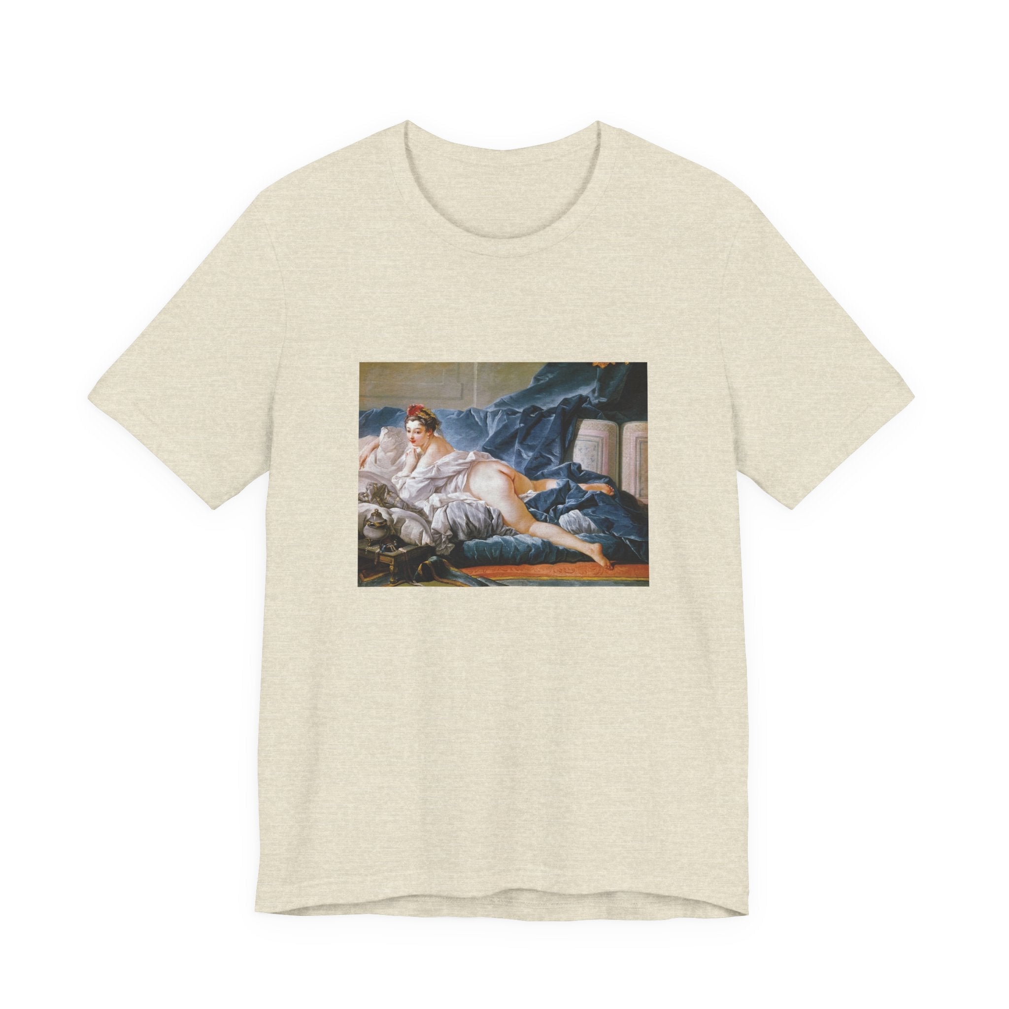 Masters of Art Francois Boucher's Brown Odalisque Unisex Jersey Short Sleeve T-Shirt - POPvault