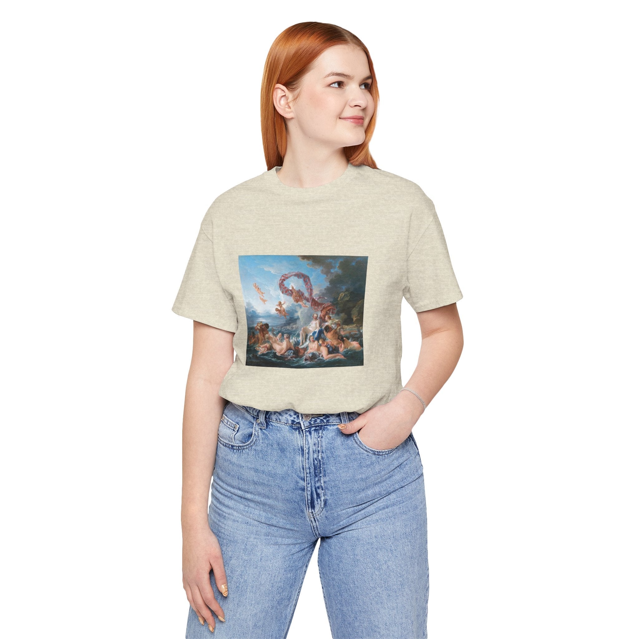 Masters of Art Francois Boucher's The Triumph of Venus Unisex Jersey Short Sleeve T-Shirt - POPvault