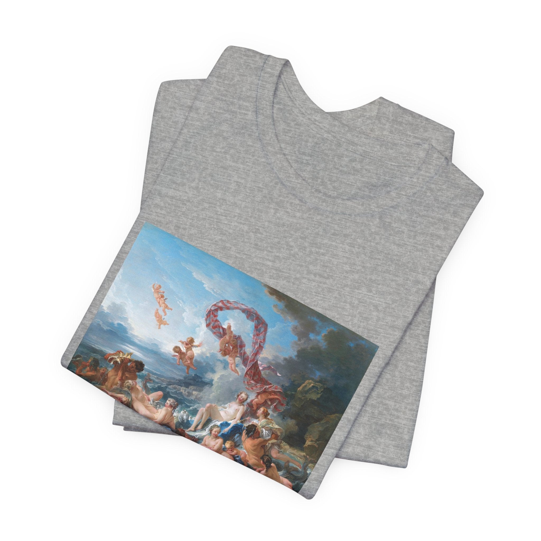 Masters of Art Francois Boucher's The Triumph of Venus Unisex Jersey Short Sleeve T-Shirt - POPvault