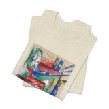 Masters of Art Franz Marc Landscape with Animals Unisex Jersey Short Sleeve T-Shirt - POPvault