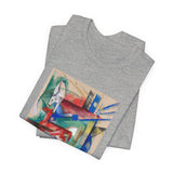 Masters of Art Franz Marc Landscape with Animals Unisex Jersey Short Sleeve T-Shirt - POPvault
