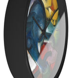 Masters of Art Franz Marc Two Cats, Blue and Yellow Premium Wall Clock - POPvault