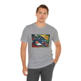 Masters of Art Franz Marc Two cats, blue and yellow Unisex Jersey Short Sleeve T-Shirt - POPvault