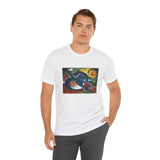 Masters of Art Franz Marc Two cats, blue and yellow Unisex Jersey Short Sleeve T-Shirt - POPvault