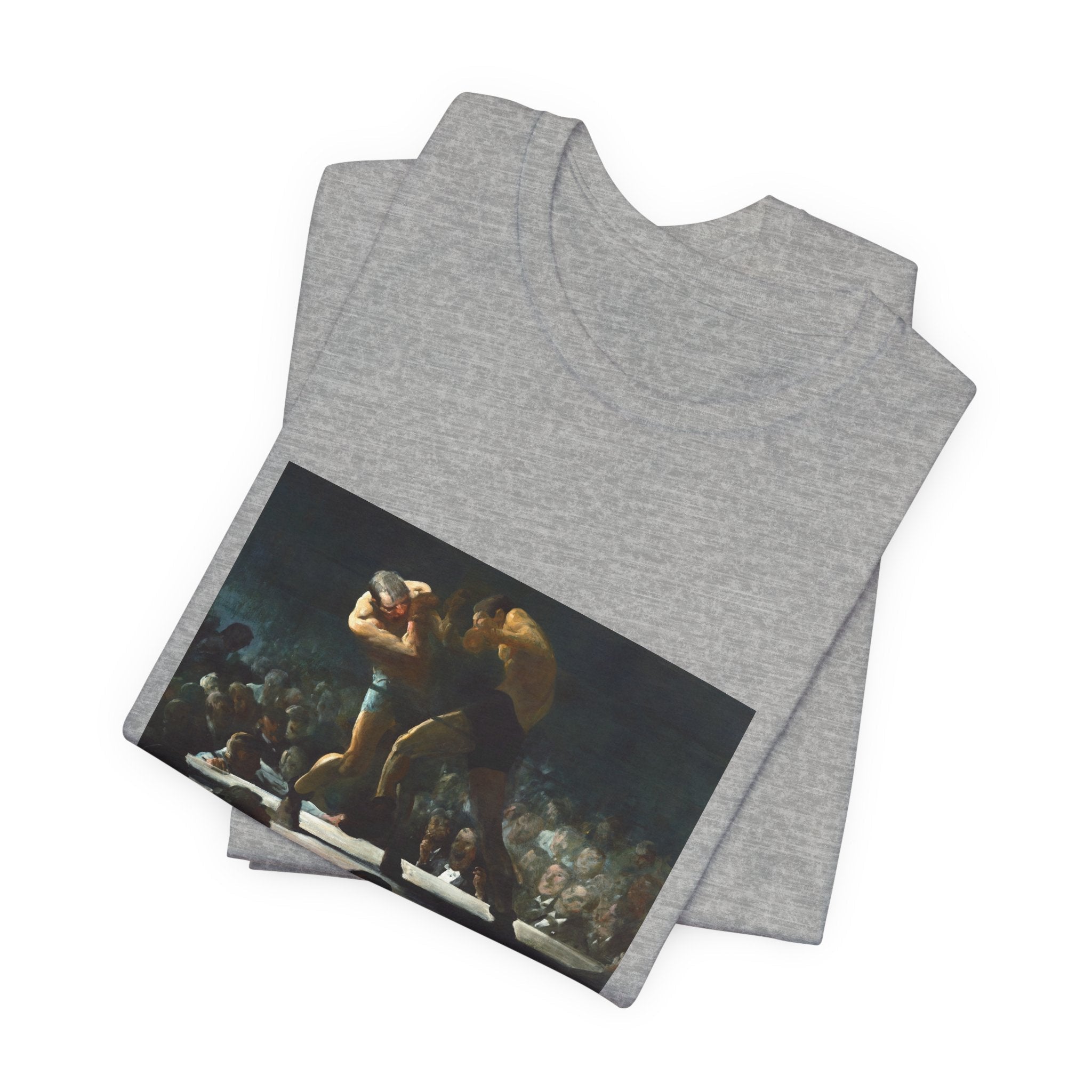 Masters of Art George Wesley Bellows Club Night Unisex Jersey Short Sleeve T-Shirt - POPvault